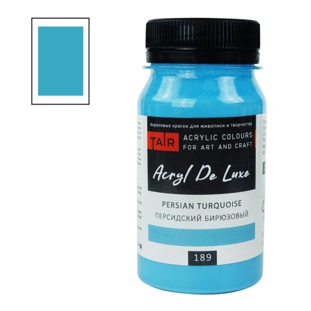 Персидский бирюзовый, краска "Акрил Де Люкс", банка 100 мл - «Таир»