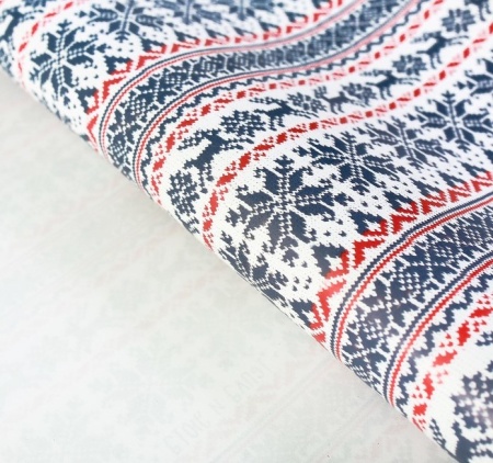 Бумага упаковочная глянцевая "Вязка на свитере", 70 x 100 см - «Таир»