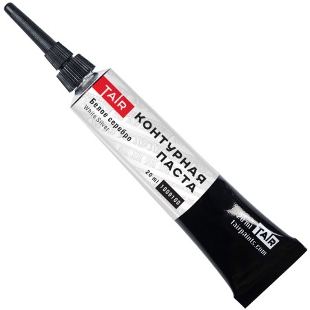 Белое серебро, контурная паста, туба 20 мл - «Таир»