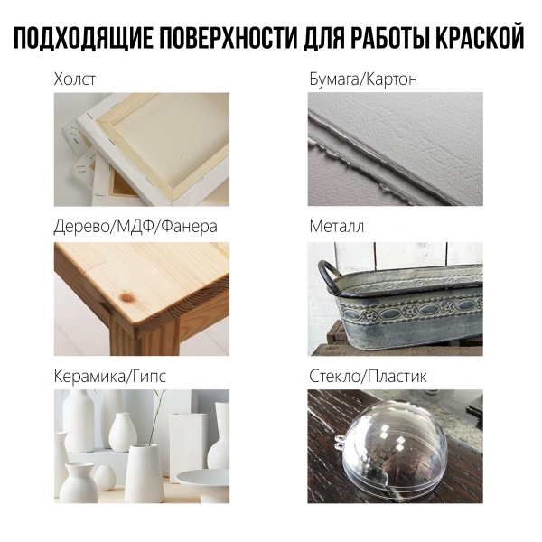 Краска акриловая Акрил Де Люкс, "TAIR", 250 мл, Песочный - «Таир»