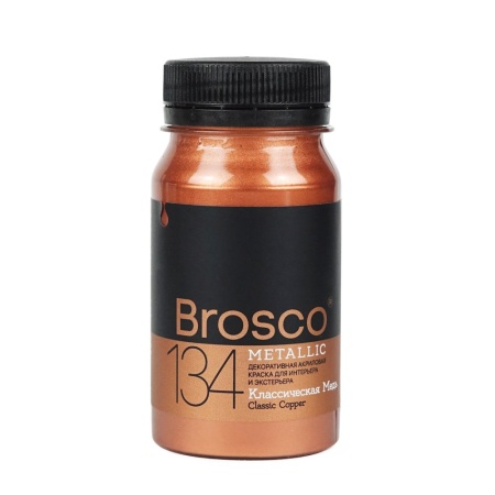 Классическая Медь, декоративная краска Brosco, 100 мл - «Таир»
