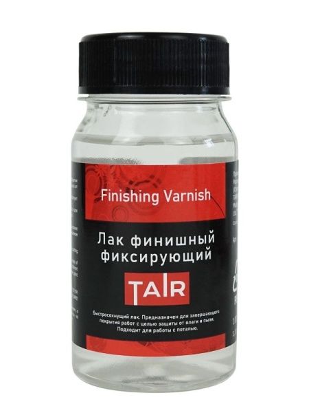 Лак финишный фиксирующий, банка 100 мл - «Таир»