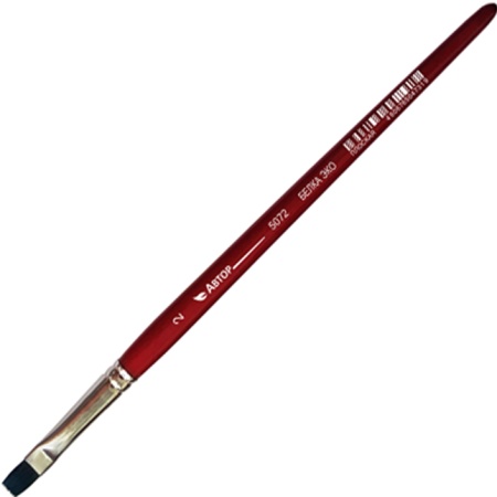 Кисть из синтетики имитация белки (белка эко), "Арт Авангард", Плоская №2 Арт Авангард на сайте ТАИР