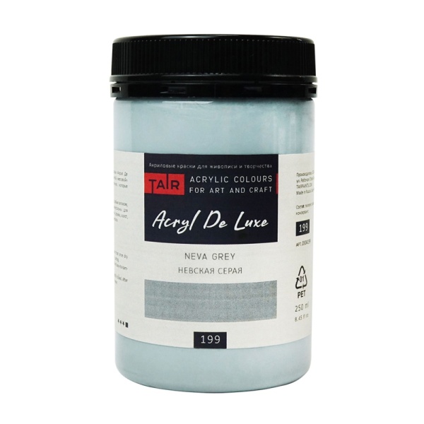 Невская серая, краска "Акрил Де Люкс", банка 250 мл - «Таир»