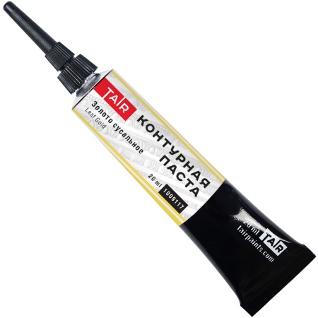 Золото сусальное, контурная паста, туба 20 мл - «Таир»